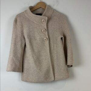 Fenn Wright Manson Beige Wool Blend Sweater Size Small